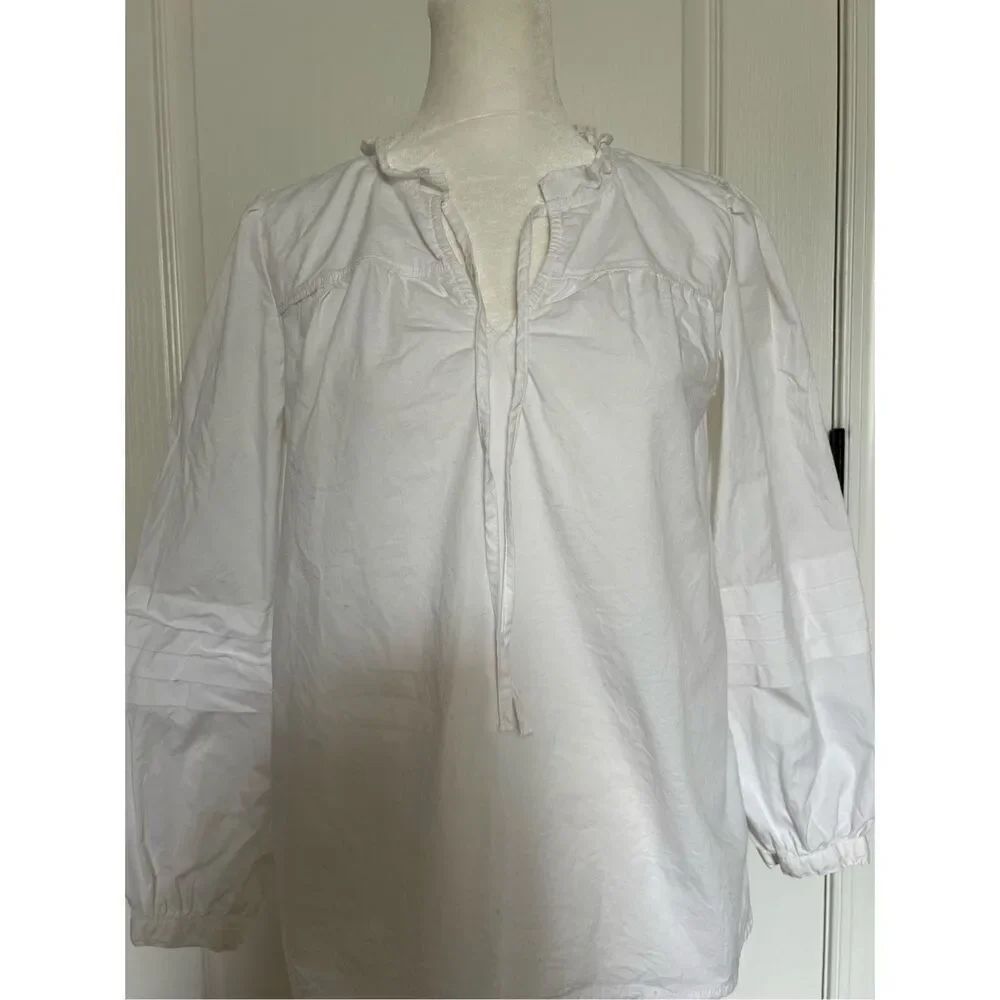 J. Crew Reimagined Blouse White Sz XS